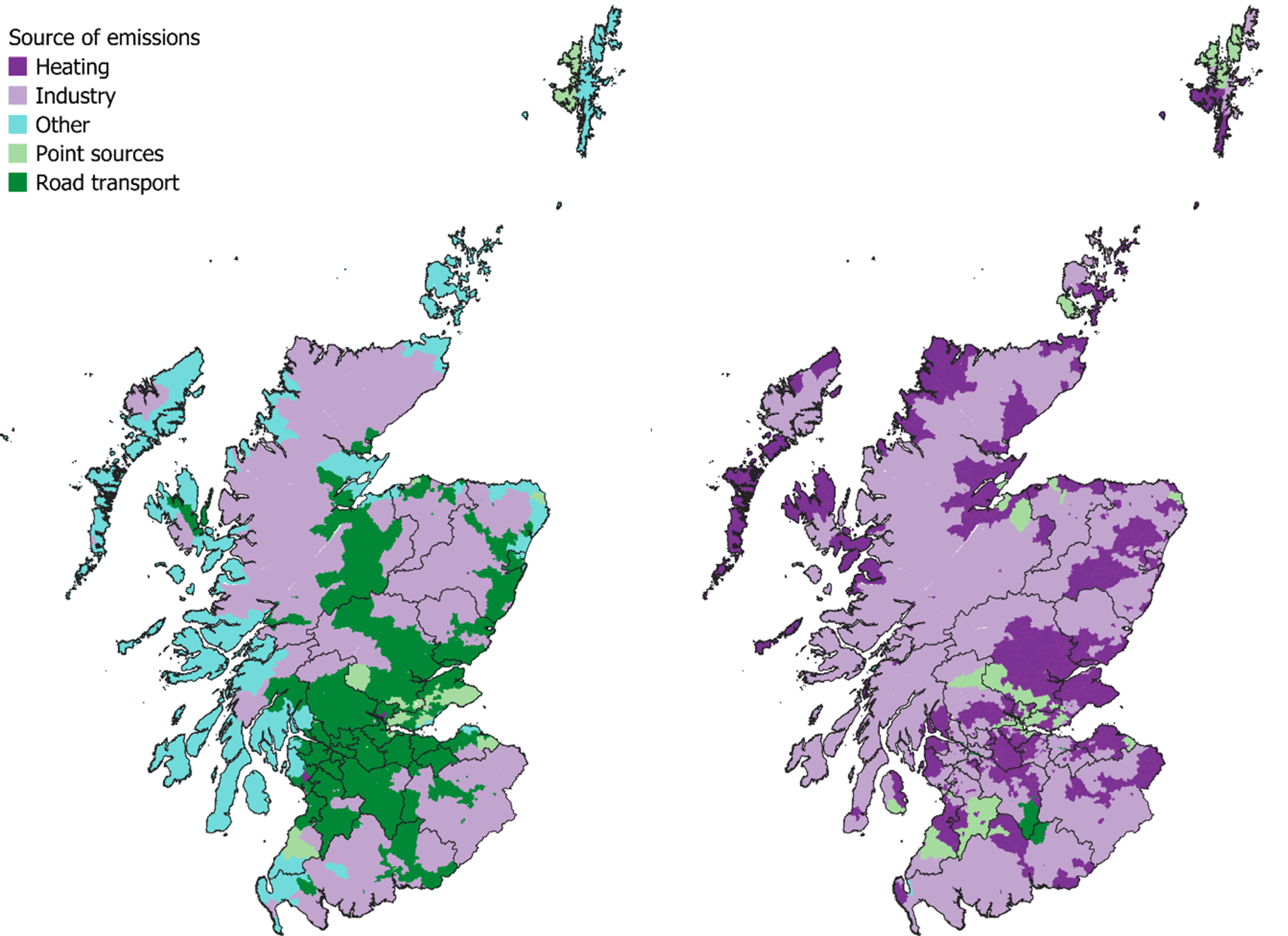 A map of Scotland